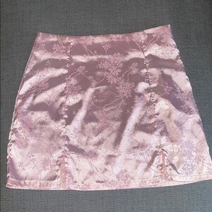Elegant Pink Floral Women's Skirt